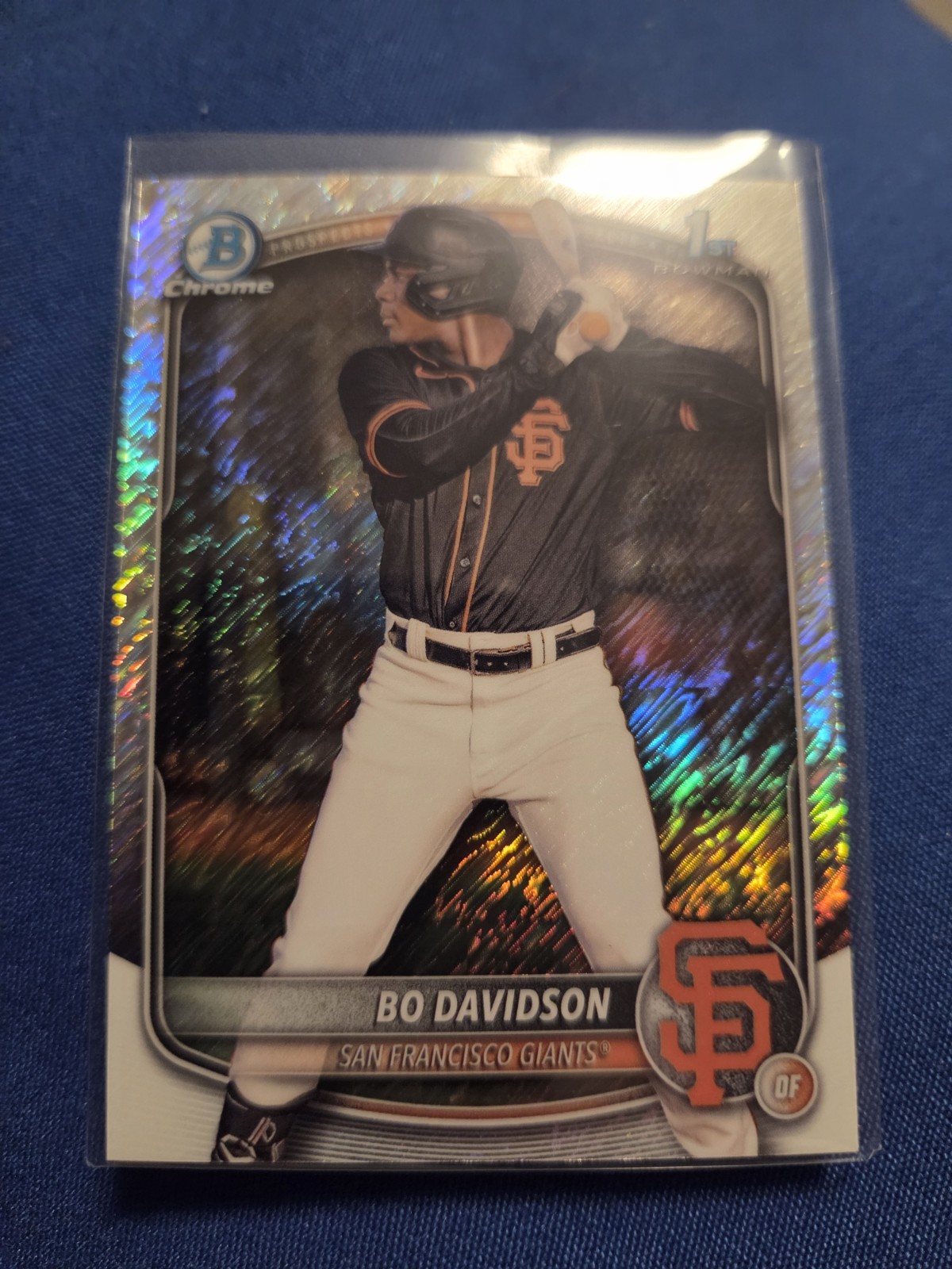 2025 Bowman Chrome - Prospects Bo Davidson #BCP-206 Shimmer Refractor (RC)