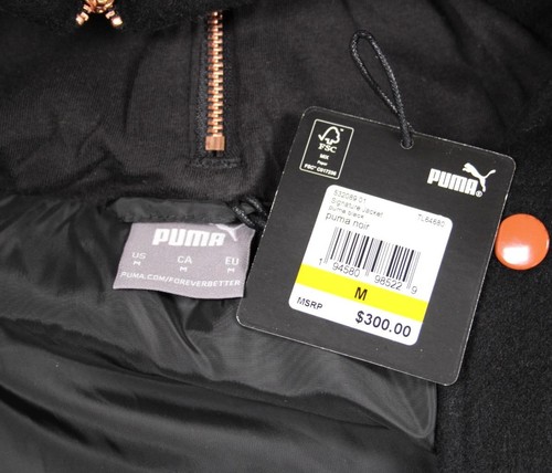 Abrigo Puma Signature Para Hombres M Chaqueta Capucha Universitario Invierno Largo Parka Negro $300 NUEVO - Imagen 7 de 7