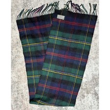 VTG James Pringle Weaver 100 Wool Scarf Made In Scotland Plaid Tartan Preppy