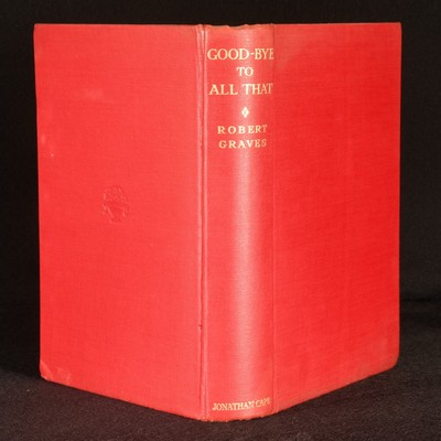 1929 Good-Bye to All That by Robert Graves Autobiography Third Impression Unc...
