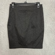 Zara Basic Pencil Skirt Women Size M Dark Gray Excellent Stretch Office Wear