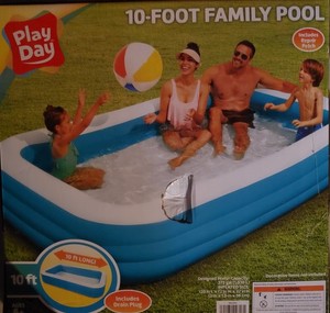 Play Day 10- Foot Inflatable Family Pool