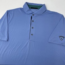 Greyson Light Blue Short Sleeve Polo Shirt Men s Size Large Golf Stretch