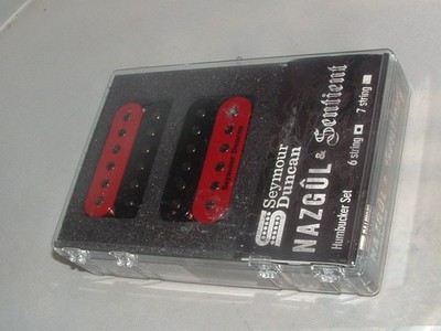 Seymour Duncan Nazgul Sentient 6 string  Pickup Set (Red Black Zebra) New