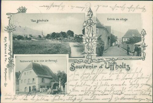 Ansichtskarte Uffholtz Restaurant Ellsaß 1904 (Nr.9819)