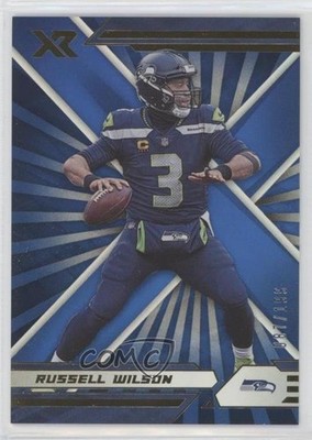 2021 Panini XR Blue 87/199 Russell Wilson #85 0pm