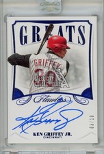 Ken Griffey Jr 2020 Panini Flawless Greats Autograph Card #GA-KG 03/10
