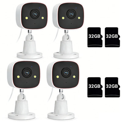Smart Security Camera, Real-Time Alerts, HD Recording, for Baby & Pet Monitoring