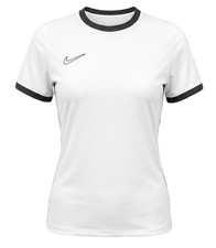 Image of Nike Women Dri-Fit Academy 25 Shirt Running White Tee Jersey Shirts FZ9756-100