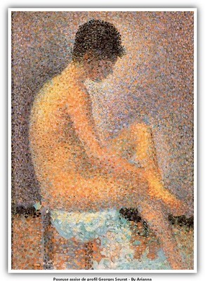 Poseuse assise de profil Georges Seurat