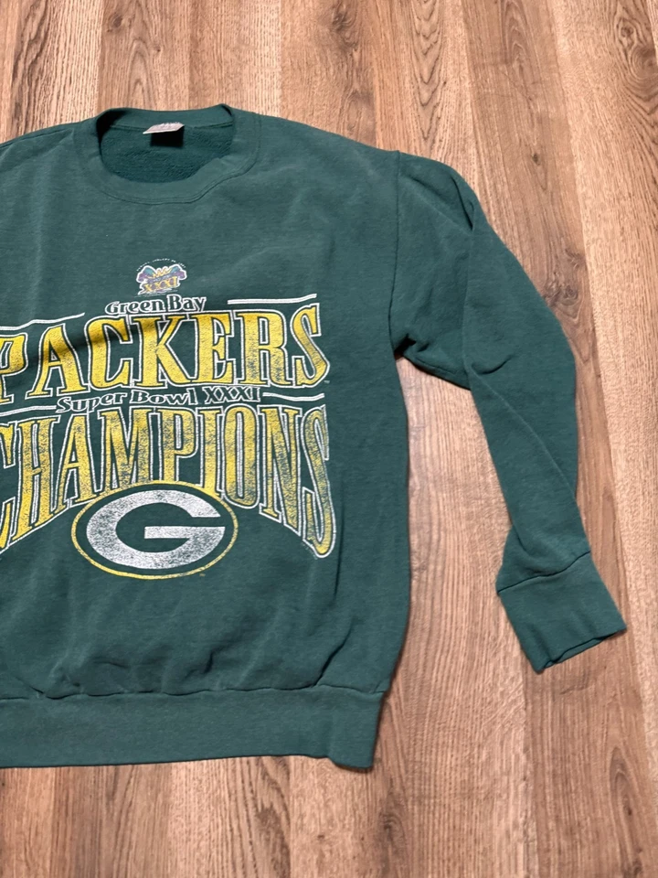 Vintage Delta Sweater, Men's Large, Wisconsin Green Bay Packers NFL Team Apparel - Image 4 of 4