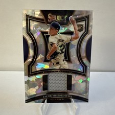 2025 Panini Select - Selective Swatches Jacob Misiorowski #SS-JM Ice Prizm RC