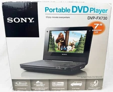 Sony Portable DVD Player DVP-FX730  7" wide screen LCD