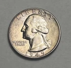 1949-P Philadelphia Washington Quarter US 25c Silver Coin Gem BU UNC