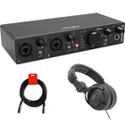 Arturia MiniFuse 2 Audio/MIDI Interface w/ Headphones & XLR Cable