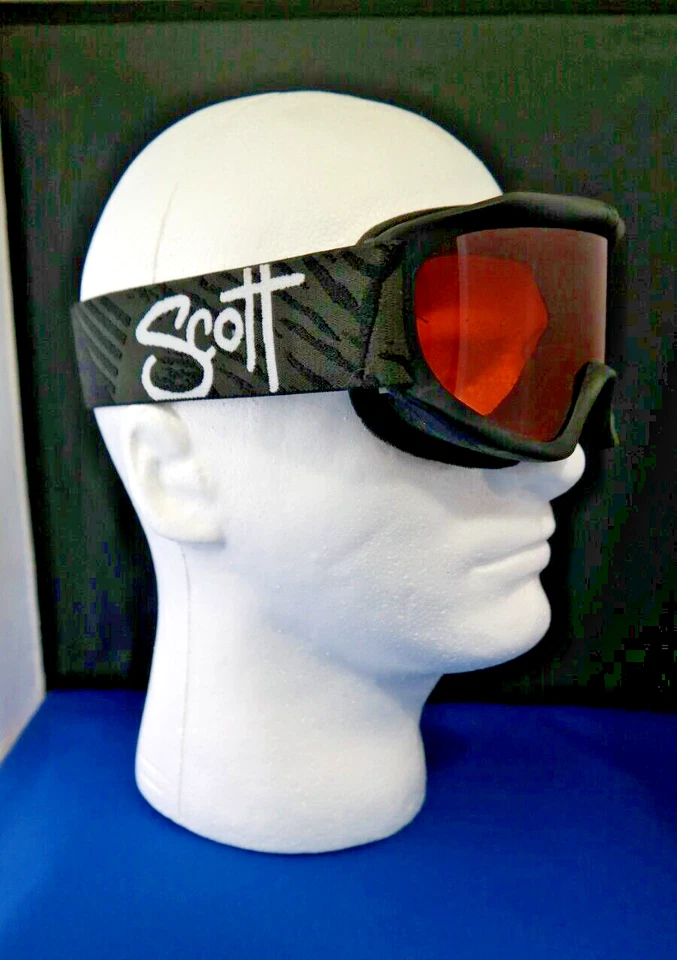 Gafas juveniles SCOTT, negro, marco negro lente ámbar, esquí, snowboard, vintage años 90 Foto 3 de 4