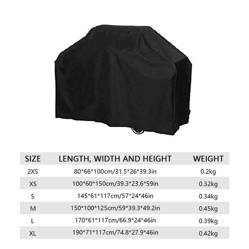 Barbecue Covers Anti-Dust Outdoor Barbecue Cover Weather Resistant Easy Cleaning - Picture 3 of 10