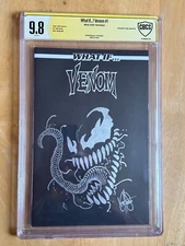 VENOM: WHAT IF? #1 - CGC 9.8! KEN HAESER REMARK COVER/SIG!