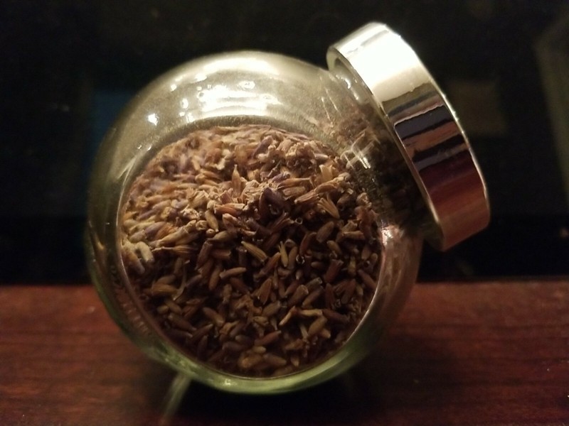 Organic Lavender Real Lavender Flowers Glass Ball Jar potpourri 