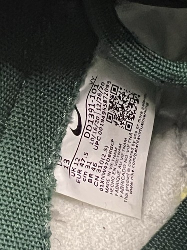 Nike Dunk Low Michigan State Size 13 CLEAN DD1391-101 Authentic Men’s Shoe - Picture 7 of 7