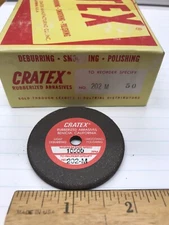 5 Pcs. CRATEX 202M 2” X 1/8” X 1/4” AH Rubberized Wheel (loc stk)