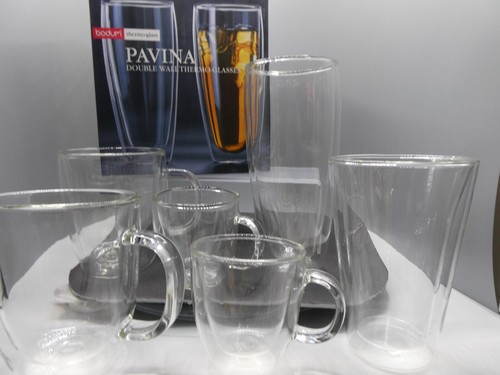 Bodum Double Wall Thermo Glasses - Lot of 8 Glasses