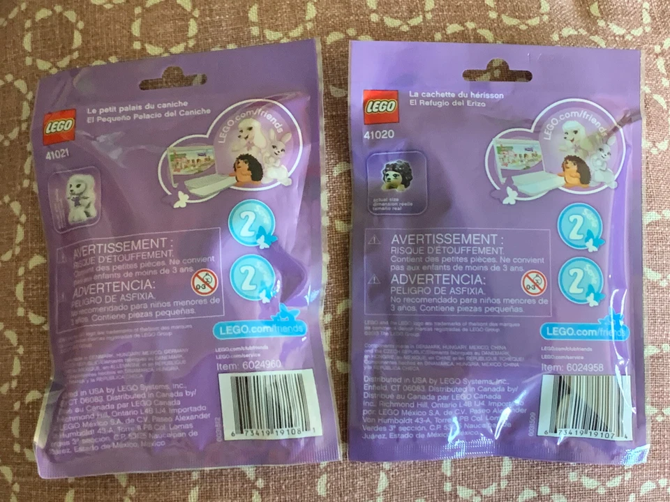LEGO FRIENDS PETS SERIE 1 2 MINIFIGURAS SET ERIZO CANICHE Foto 2 de 2