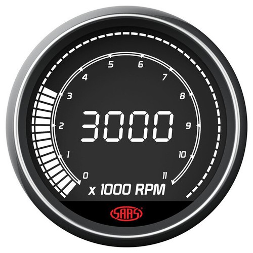 SAAS Muscle SG41264? Tachometer 0-11000 RPM Tacho In dash 89mm 3-1/2" - Picture 6 of 6