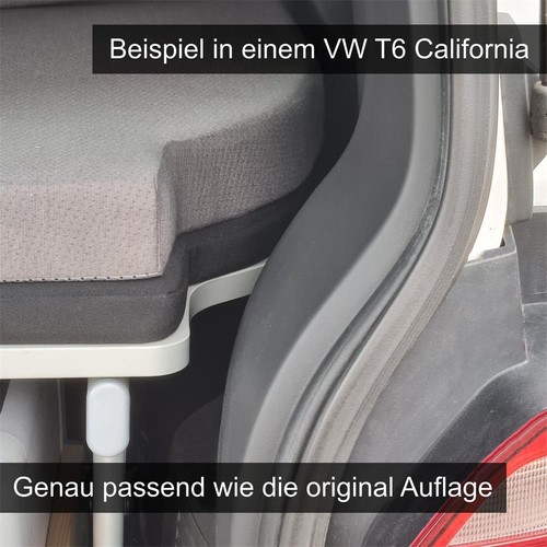 Materac VW T4 T5 T6 California 115x198 łóżko materac składany poduszka do spania szary - Zdjęcie 4 z 4