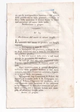  1817 Venice extract laws regulations of the Venetian provinces swimming prohibition
