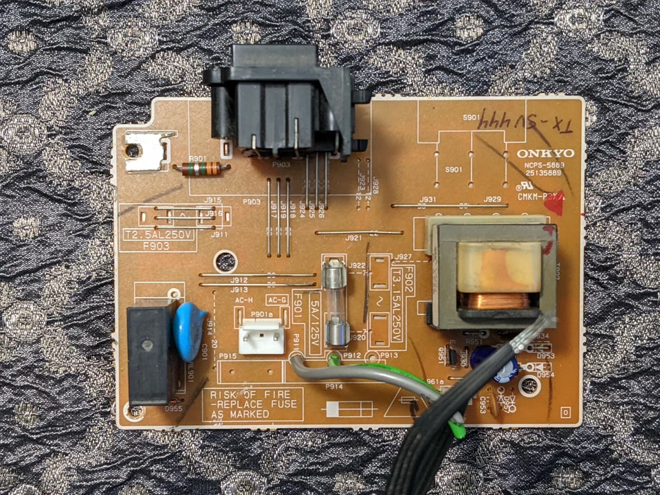 Onkyo TX-SV444 Home Theater Stereo Receiver TRANSFORMER,STANDBY BOARD - Image 3 of 4
