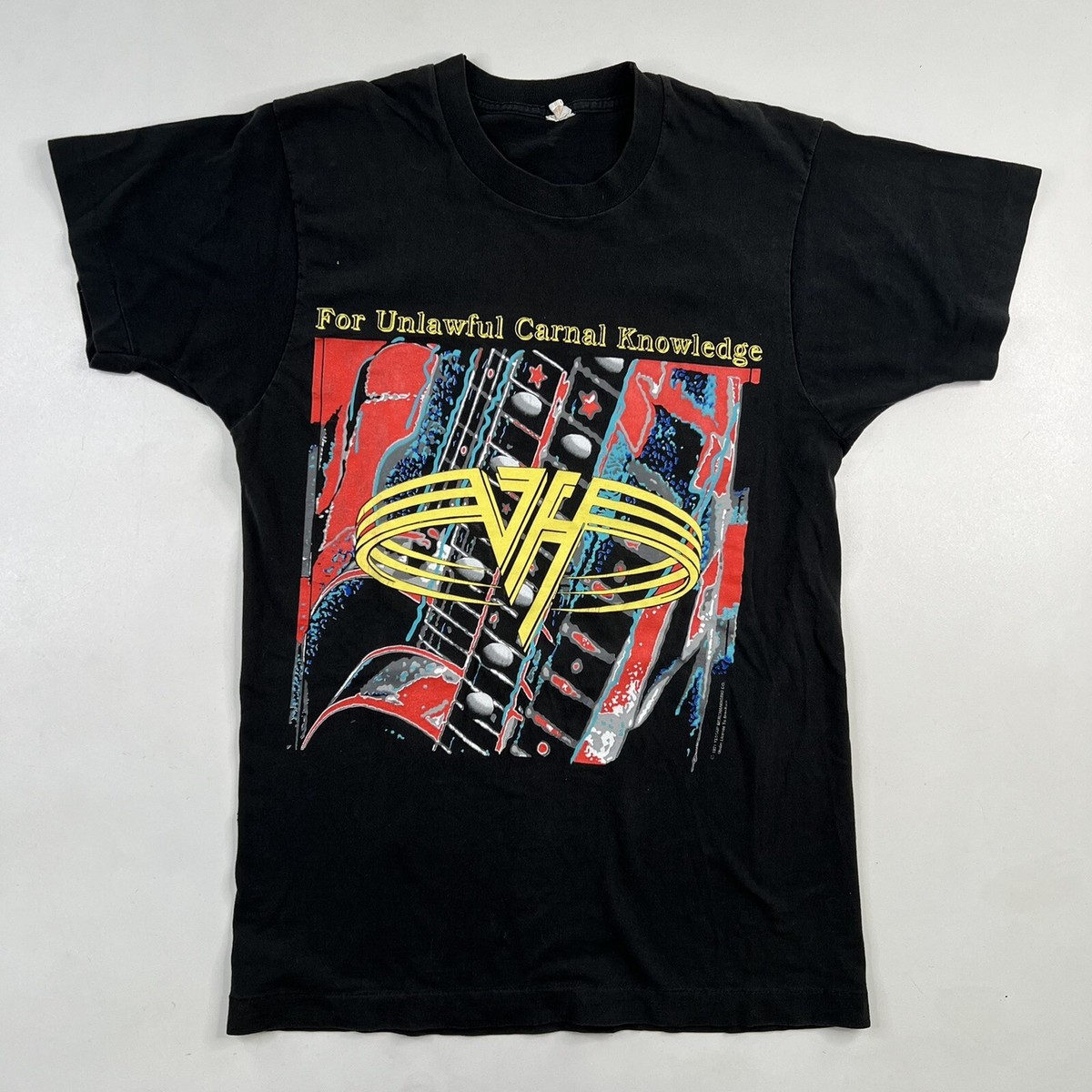 Vintage 1991 Van Halen For Unlawful Carnage Knowledge Band Tour T