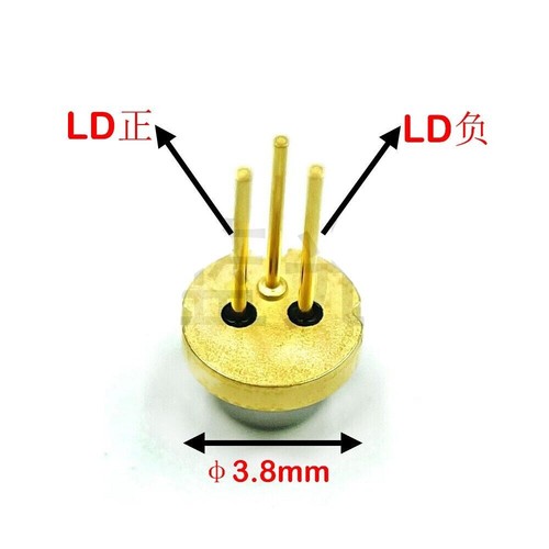 1Stück Sharp GH0631CA5G 635nm 638nm 120mW Rot Einmoden-Laserdiode TO38 3.8mm - Picture 4 of 4