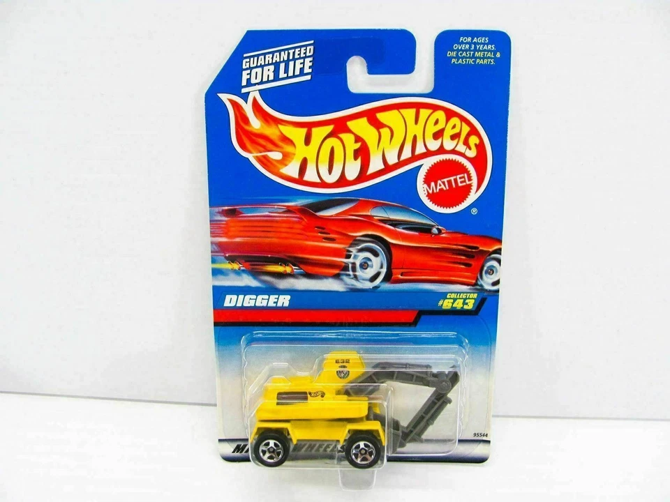 1 NUEVO Hot Wheels Die Cast Coleccionable - Excavadora Amarilla - 1998a Foto 2 de 4