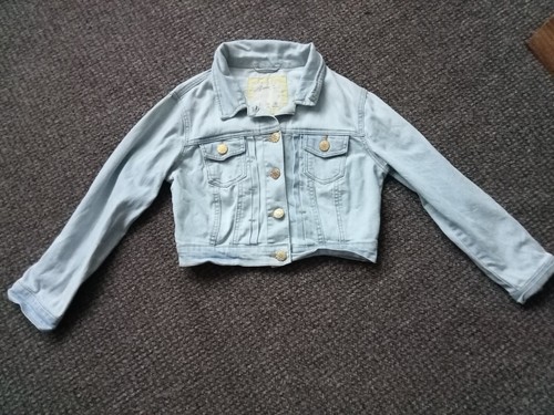 primark denim jacket Size 6, cropped | eBay