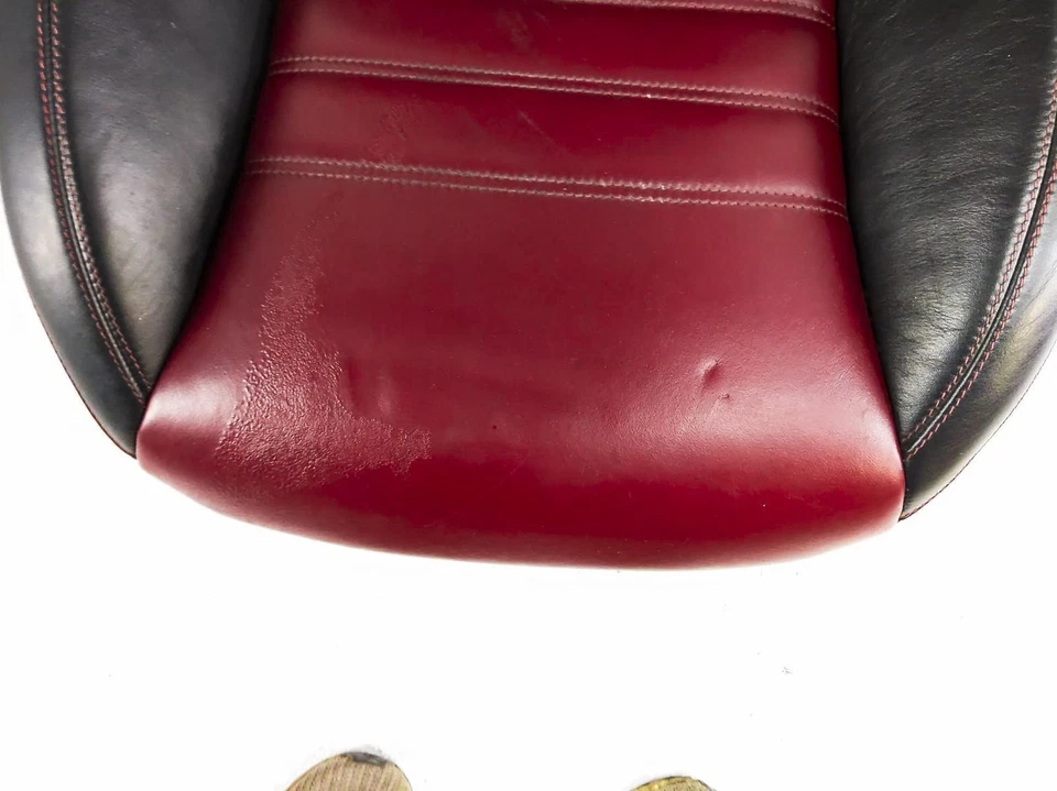 Сиденье водителя переднее левое 2017-2020 Mercedes-Benz Slc43 AMG черное/красное кожа наппа - Изображение 2 из 4