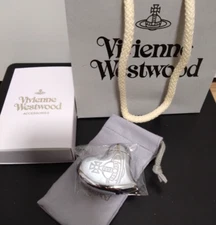 Vivienne Westwood Heart Shape Electronic Gas Lighter Orb Logo Clear Japan F/S