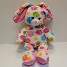 Build A Bear Flower Power 24" Floral Plush Stuffed Bunny Rabbit BAB Pre-Loved 