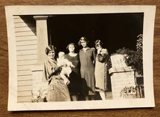 Vintage 1920s Four Women Ladies & Baby Fashion Florida FL Real Photo P10k16
