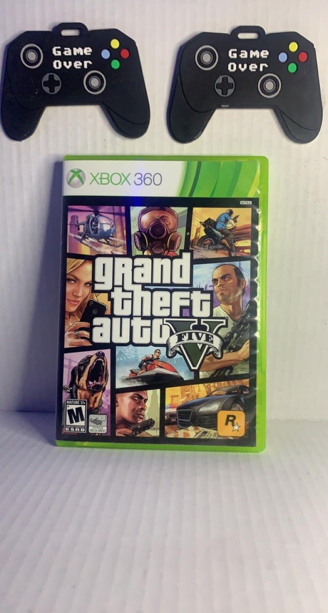 Grand Theft Auto V GTA 5 (Microsoft Xbox 360) - Complete W/Manual + Map  TESTED!