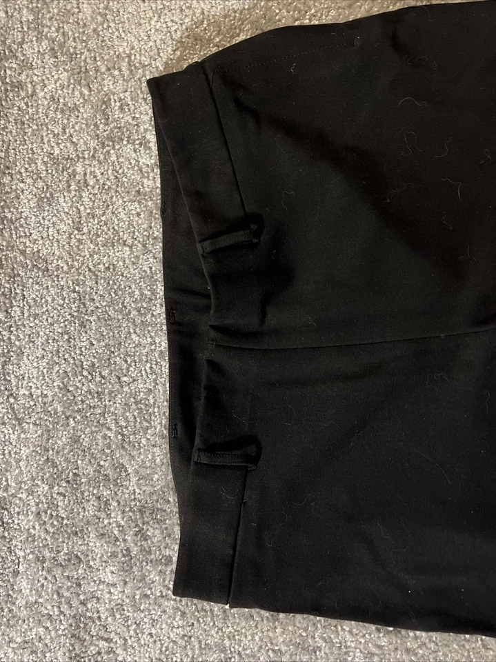 Max Studio Women’s Slacks Black  Size 4  (31"x32")  Side  Zip Stretch Twill - Image 2 of 4