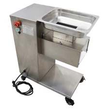12mm Blade Stainless steel Commercial Meat Cutting Machine 110V 550W 500KG/H