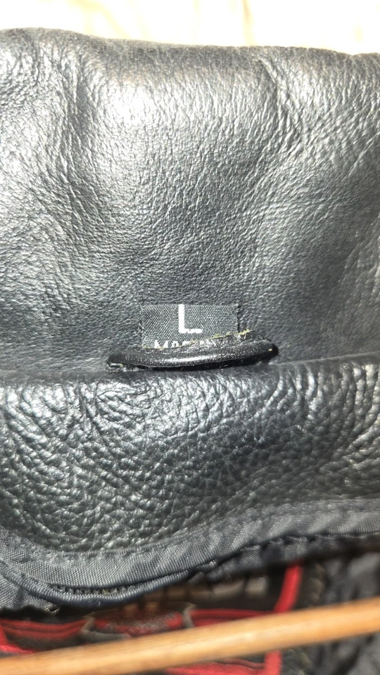 Chaqueta de cuero para mujer First Manufacturing Company talla L con forro aislante Foto 4 de 4