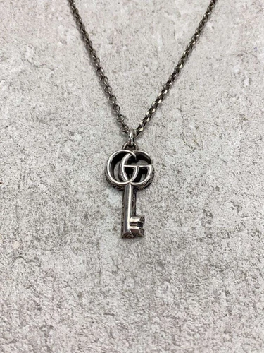 GUCCI collana uomo SV925 argento con top 627757 usata