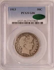 1913 Barber Half Dollar PCGS G06 CAC