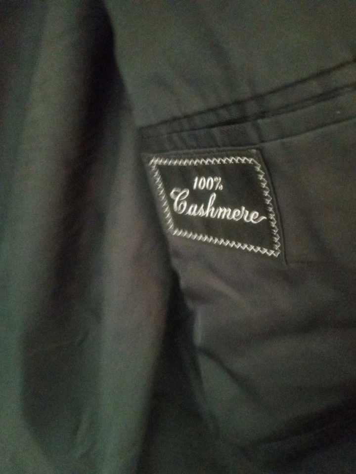 Blazer vintage Griffon Clothes para hombre 100 % cachemir negro 44 largo años 60/70 Foto 4 de 4