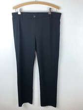 Betabrand XL Long Classic Straight Leg Dress Pants Pull On Black Comfort  A23
