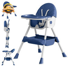 Baby High Chair, 5 in 1 High Chairs for Babies and Toddlers, Travel Foldable Hig