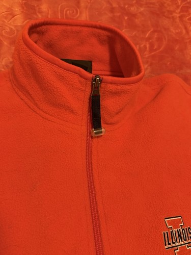 University of Illinois Sweater Fleece 1/4 Zip Pullover Orange Large Antigua P1 - Bild 4 von 13