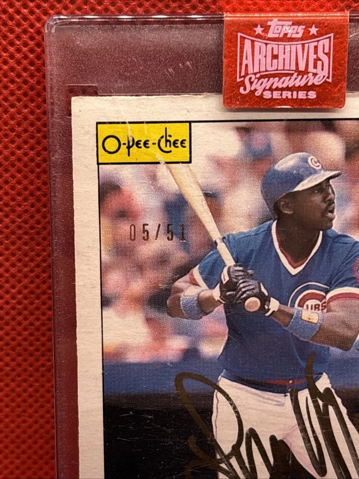 2019 Topps Archives Gary Matthews auto /51 1985 O-Pee-Chee Canada #210 - Изображение 2 из 4